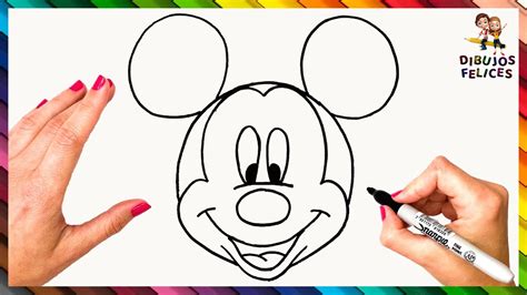 Infografía: cómo dibujar la cara de Mickey Mouse paso a paso