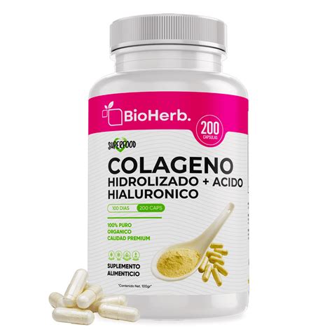 Foto de suplementos de colágeno hidrolizado en polvo y cápsulas