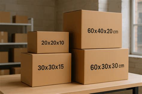 Variedad de productos de packaging de COMYU: cajas de cartón de diferentes tamaños, rollos de cinta adhesiva y film stretch.