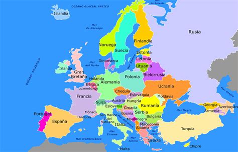 Ilustración de la portada o un mapa creativo de Europa diseñado para niños