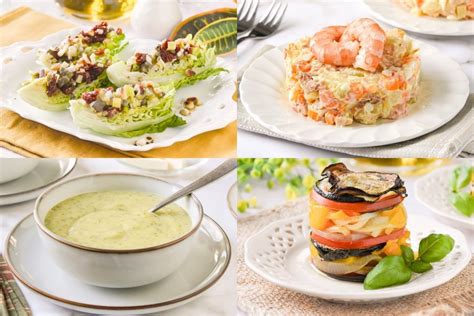 Mosaico de imágenes mostrando diferentes platos donde se utiliza el apio: ensalada, sopa, salteado, jugo.