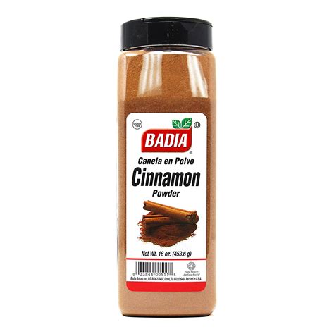 Envase de canela en polvo Badia