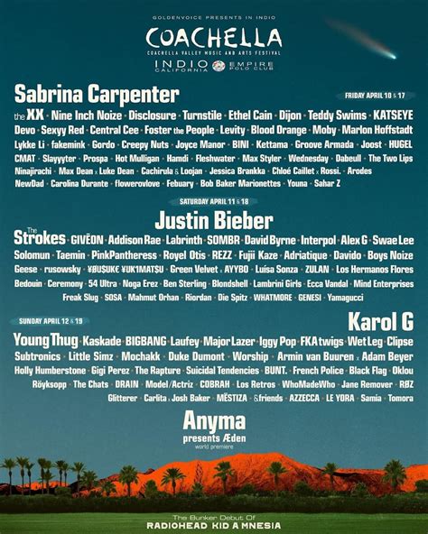 Cartel promocional del festival Coachella con Tomasa del Real