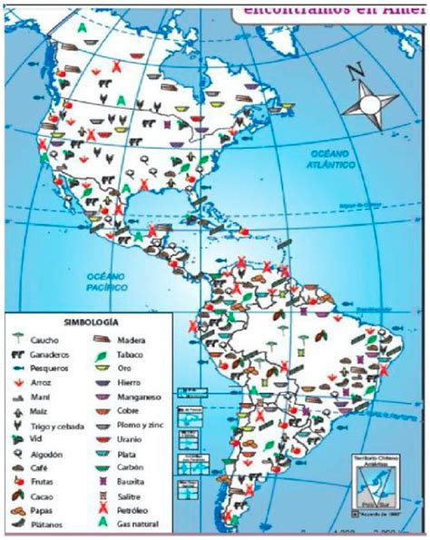 Mapa de América del Norte destacando las principales zonas de producción y consumo de mariscos.