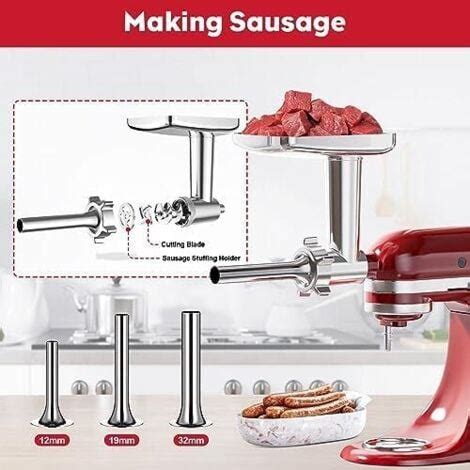 Imagen del accesorio picador de carne y rellenador de salchichas de KitchenAid