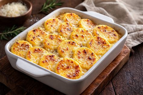 Plato de Gnocchi alla Romana veganos gratinados y decorados con perejil fresco