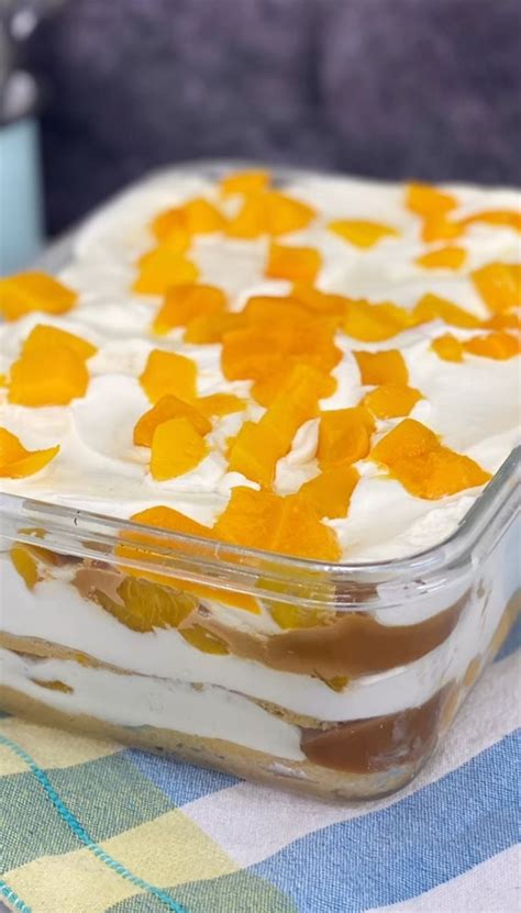 Ilustración de un postre de vainillas en un vasito, mostrando capas de crema y galletas.