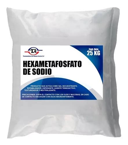 Infografía sobre los usos del hexametafosfato de sodio en la industria alimentaria