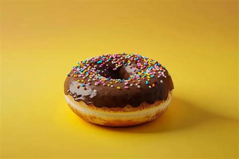 Donas decoradas con chocolate y grageas, y otras con glasé de colores