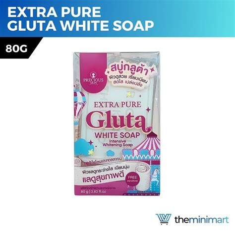 Fotografía de producto del jabón Gluta Pure Soap de Wink White mostrando su empaque original y el holograma de autenticidad