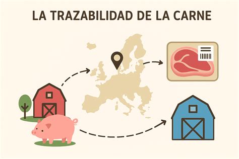 Infografía sobre la trazabilidad de la carne de Cabaña Las Lilas