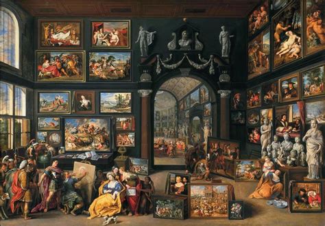 Pintura del siglo XVII que muestra una escena de banquete con piñas como elemento decorativo.