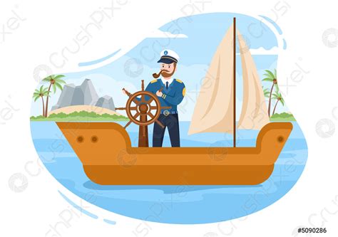 Ilustración de un hombre desamparado observando un barco en un puerto