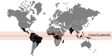 Mapa de las principales zonas de cultivo de cacao en el mundo
