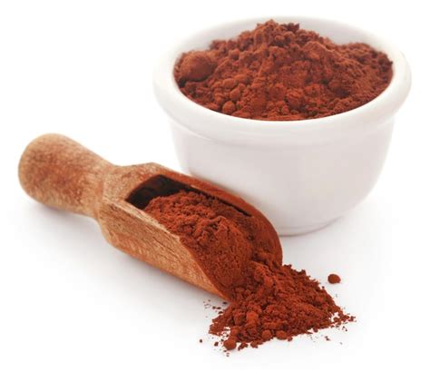 Cacao en polvo en un recipiente