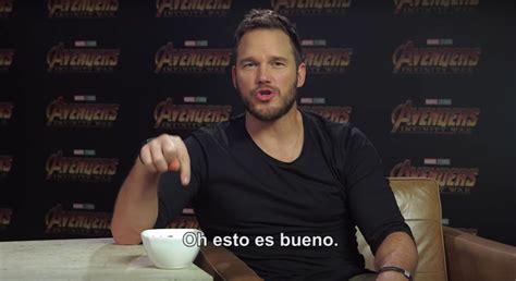 Chris Pratt probando platillos latinoamericanos