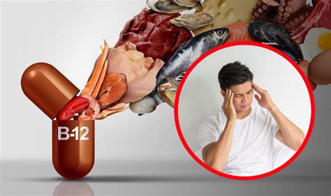 Gráfico que muestra la progresión de los síntomas de deficiencia de vitamina B12.