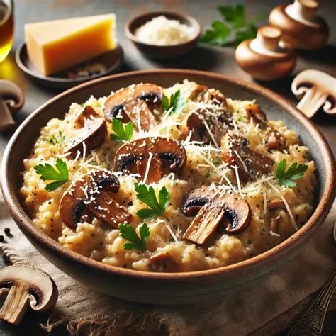 Imagen de un plato de otoño con setas y legumbres
