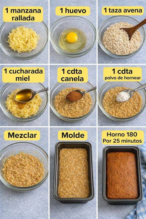 Infografía que muestra los pasos: lavar, picar, mezclar con huevo/avena/queso y hornear