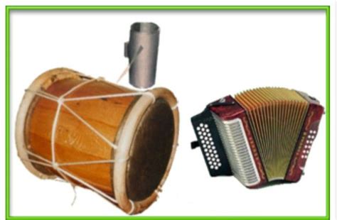 Esquema de los instrumentos musicales típicos del merengue