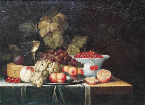 Pintura de bodegón clásica del siglo XVII con elementos simbólicos