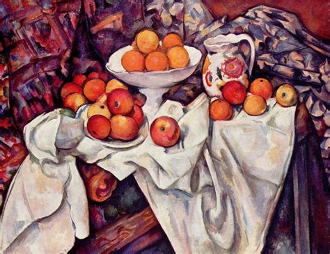 Pintura de bodegón de Paul Cézanne con cebollas