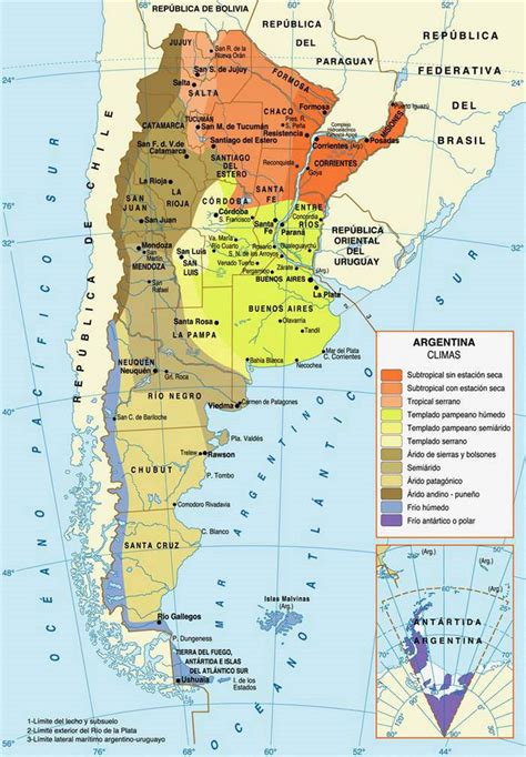 Mapa de Argentina con la ubicación de las variedades regionales de alfajores
