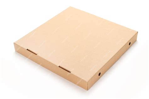 Caja de pizza de cartón blanco premium