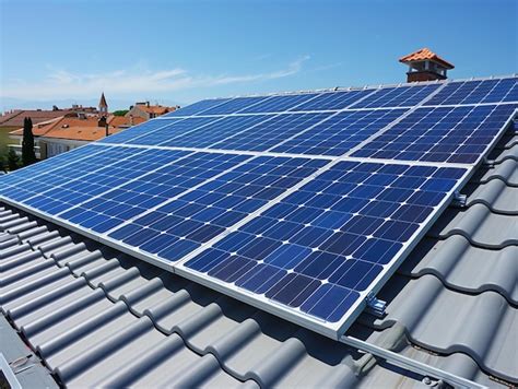 Fotografía de paneles solares instalados