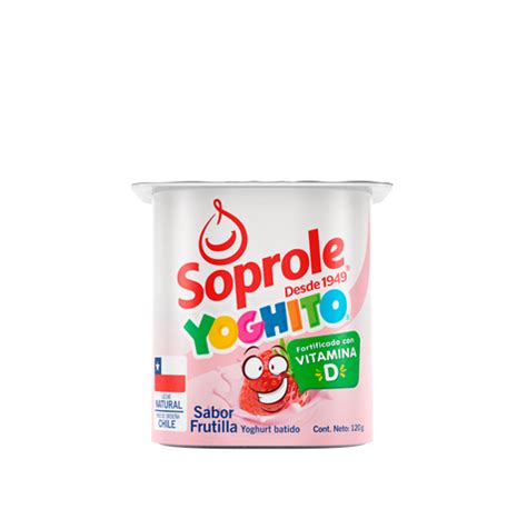 Ilustración de un vaso de yogurt Soprole Pequeño, resaltando los ingredientes clave como la leche, el azúcar y las cepas de yogurt.