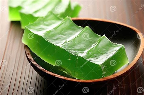 Hoja de aloe vera cortada para extraer el gel
