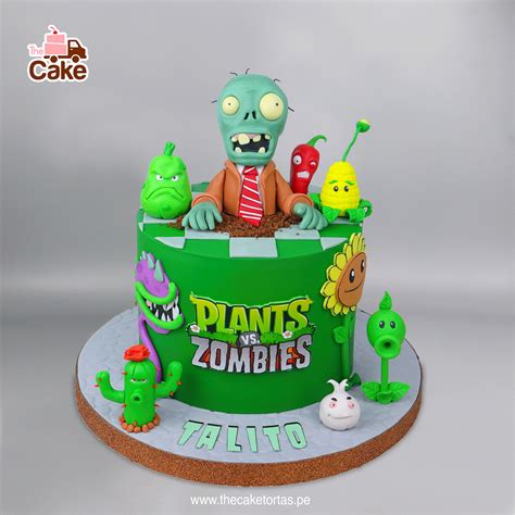 Variedad de postres temáticos de Plantas vs Zombies