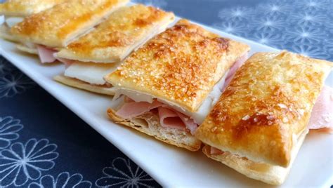 fosforitos de jamón y queso dorados y crujientes