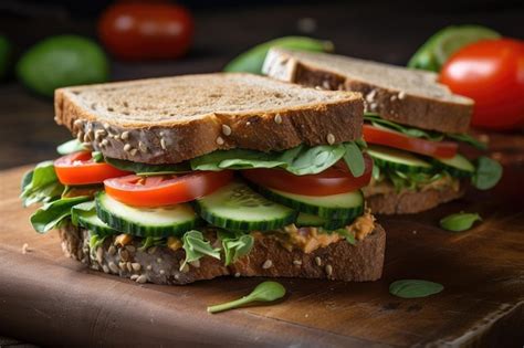 infografía con los pilares de un sándwich saludable: pan integral, proteína magra, abundantes vegetales y salsas ligeras