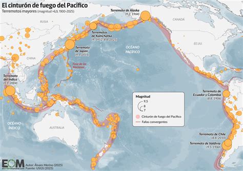 Mapa de distribución del lobo marino común en el Pacífico