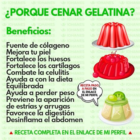Esquema de los beneficios de la gelatina para la salud