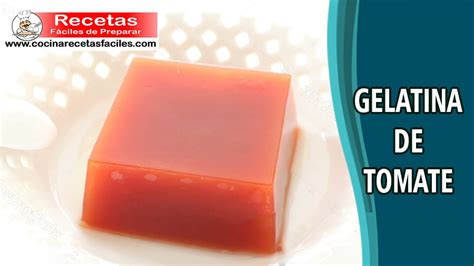 Gelatina de tomate en moldes