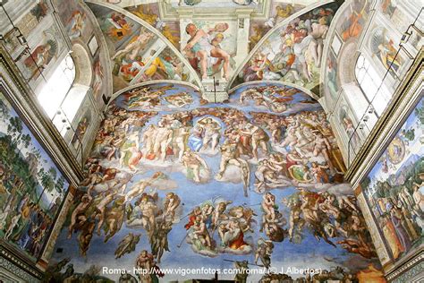reproducción del fresco de Miguel Ángel en la Capilla Sixtina mostrando una higuera