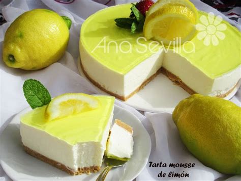 Tarta Mousse de Limón decorada
