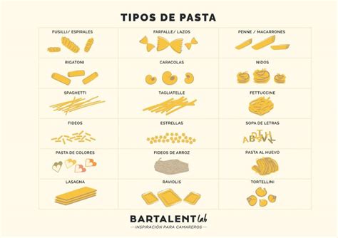 Infografía: Diferentes tipos de pasta y sus salsas ideales