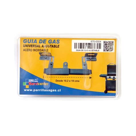 Diagrama ilustrativo de la Guía de Gas Universal Ajustable conectando dos quemadores tubulares.