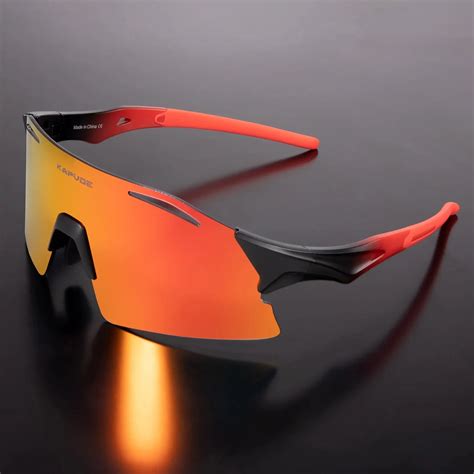 Esquema de diseño ergonómico de las gafas de sol deportivas para ciclismo