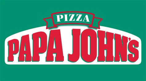 Logotipo de Papa John's sobre un fondo temático de pizza