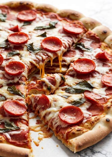 Primer plano de una pizza Papa John's recién horneada con ingredientes frescos