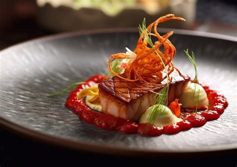 Plato de alta cocina vegetariana de Alain Passard