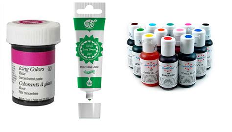Tabla comparativa entre colorantes en gel y colorantes líquidos para repostería