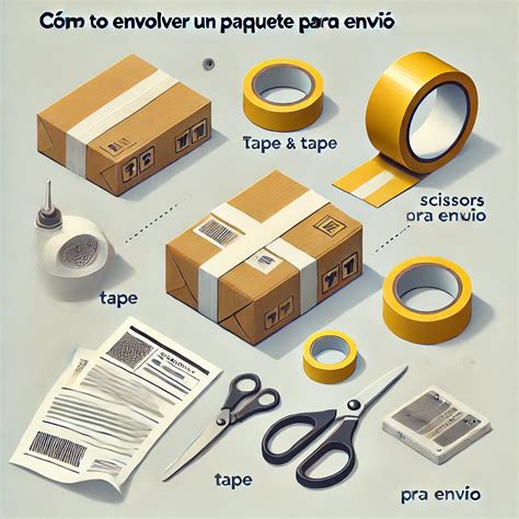 Esquema: Pasos para sellar un paquete de