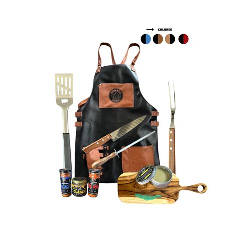 Componentes del kit completo de parrillero