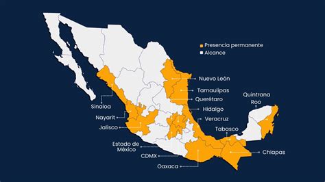 Mapa de cobertura de servicios de parrilladas