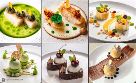 Ejemplo de postre emplatado gourmet